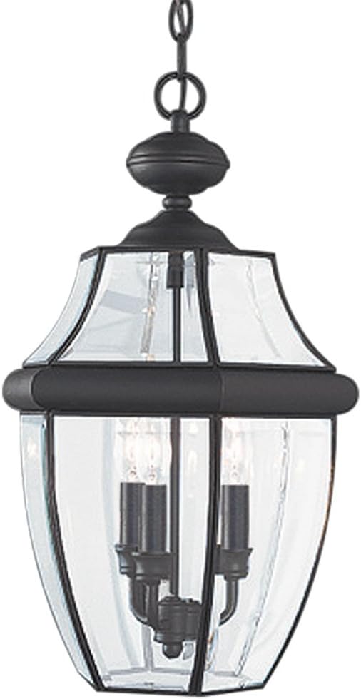 Generation Lighting 6039-12 Lancaster Traditional Three - Light Outdoor Pendant Lantern Outside