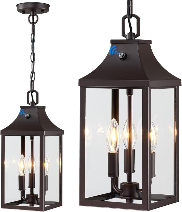 15'' Large Outdoor Pendant Light Fixtures 3-Light