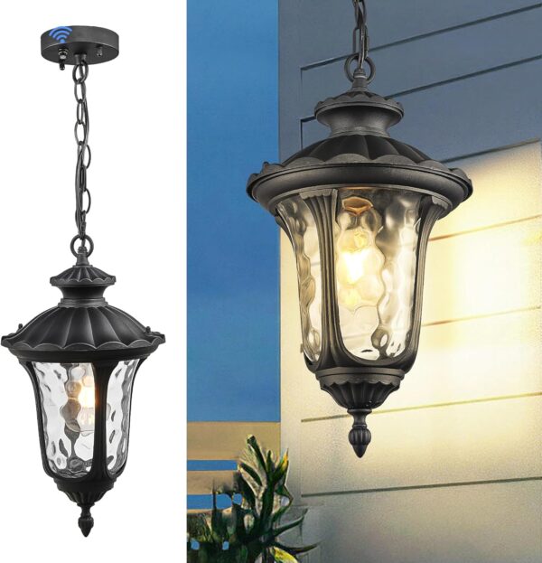 Outdoor Pendant Light Dusk to Dawn Sensor