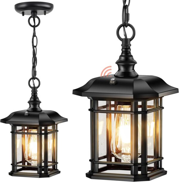 Dusk to Dawn Outdoor Pendant Lights for Porch